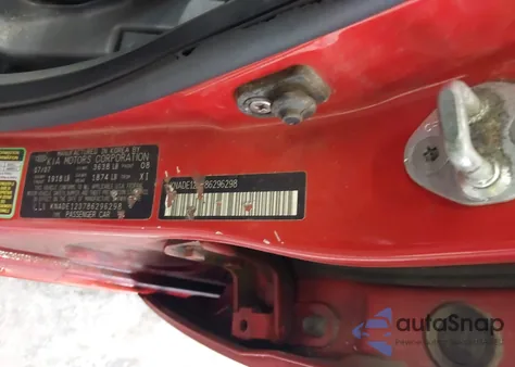 2008 Kia Rio Lx z USA, uszkodzony, nr VIN KNADE123786296298